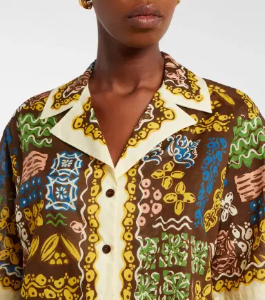 ALÉMAIS Alémais Minnie printed cotton bowling shirt | Thumbnail 2