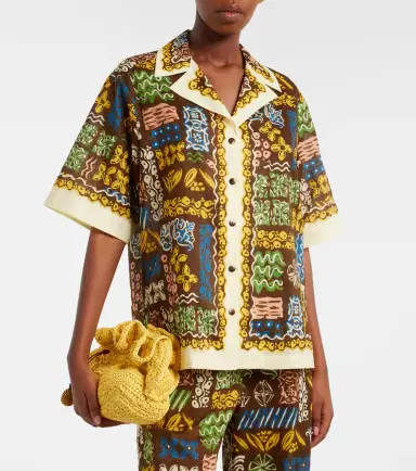 ALÉMAIS Alémais Minnie printed cotton bowling shirt | Thumbnail 4