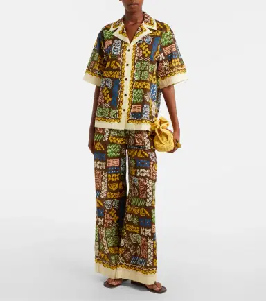 ALÉMAIS Alémais Minnie printed cotton bowling shirt | Thumbnail 5