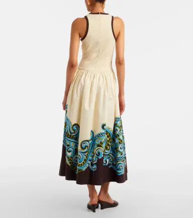 ALÉMAIS Alémais Natalia printed cotton midi dress | Thumbnail 4
