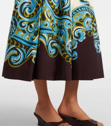 ALÉMAIS Alémais Natalia printed cotton midi dress | Thumbnail 5