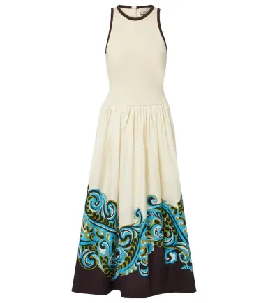 ALÉMAIS Alémais Natalia printed cotton midi dress | Thumbnail 1