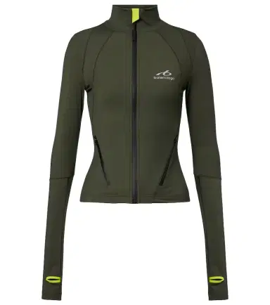 Balenciaga Logo zip-up top | Thumbnail 1 Balenciaga Logo zip-up top | Thumbnail 1