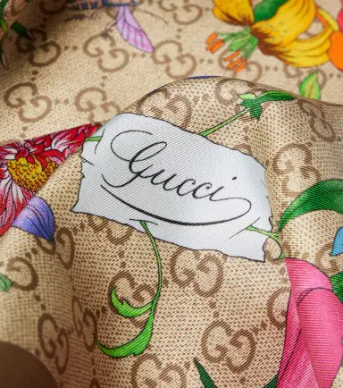 Gucci GG Flora silk twill scarf | Thumbnail 2