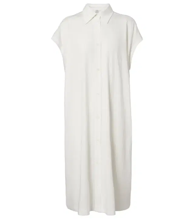 Cotton jersey shirt dress