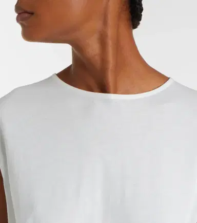 TOTEME Gathered cotton jersey midi dress | Thumbnail 3 TOTEME Gathered cotton jersey midi dress | Thumbnail 3