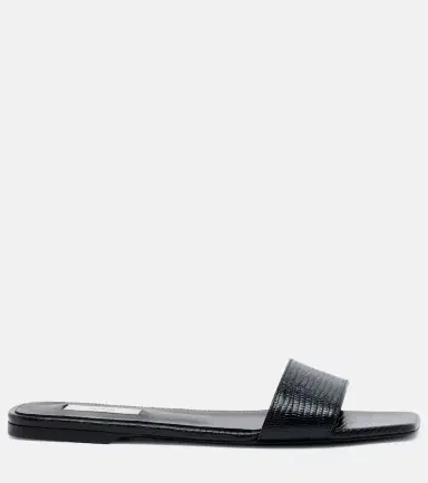 TOTEME Lizard-effect leather slides | Thumbnail 4 TOTEME Lizard-effect leather slides | Thumbnail 4