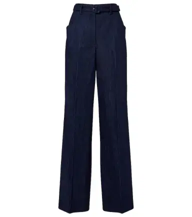 Gabriela Hearst Norman belted denim wide-leg pants | Thumbnail 1 Gabriela Hearst Norman belted denim wide-leg pants | Thumbnail 1