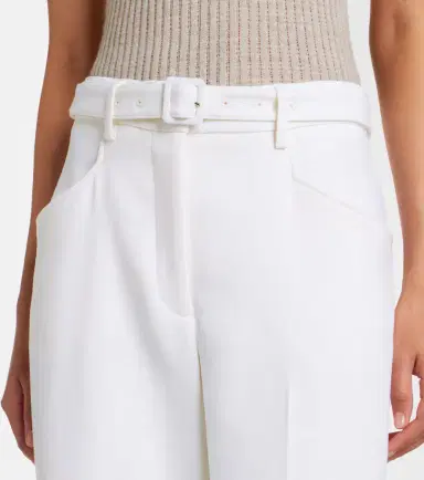 Gabriela Hearst Norman belted virgin wool wide-leg pants | Thumbnail 3 Gabriela Hearst Norman belted virgin wool wide-leg pants | Thumbnail 3