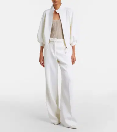 Gabriela Hearst Norman belted virgin wool wide-leg pants | Thumbnail 6 Gabriela Hearst Norman belted virgin wool wide-leg pants | Thumbnail 6