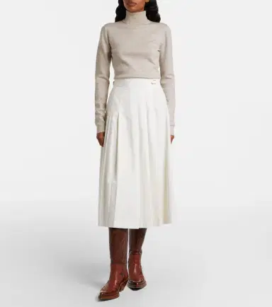 Gabriela Hearst Wesley pleated cotton corduroy midi skirt | Thumbnail 5 Gabriela Hearst Wesley pleated cotton corduroy midi skirt | Thumbnail 5