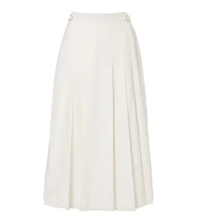 Gabriela Hearst Wesley pleated cotton corduroy midi skirt