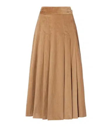Gabriela Hearst Wesley pleated cotton corduroy midi skirt | Thumbnail 1 Gabriela Hearst Wesley pleated cotton corduroy midi skirt | Thumbnail 1