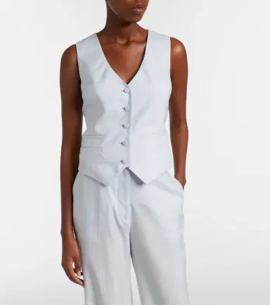 Gabriela Hearst Coleridge wool and silk vest | Thumbnail 2 Gabriela Hearst Coleridge wool and silk vest | Thumbnail 2