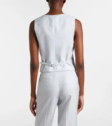 Gabriela Hearst Coleridge wool and silk vest | Thumbnail 5 Gabriela Hearst Coleridge wool and silk vest | Thumbnail 5