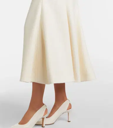 Gabriela Hearst Patterson silk and wool midi skirt | Thumbnail 3