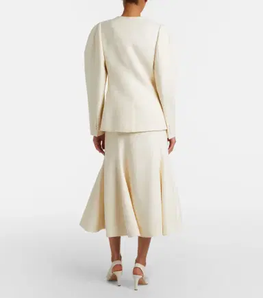 Gabriela Hearst Patterson silk and wool midi skirt | Thumbnail 5