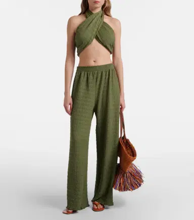 Jade Swim Amaya sheer wide-leg pants | Thumbnail 5