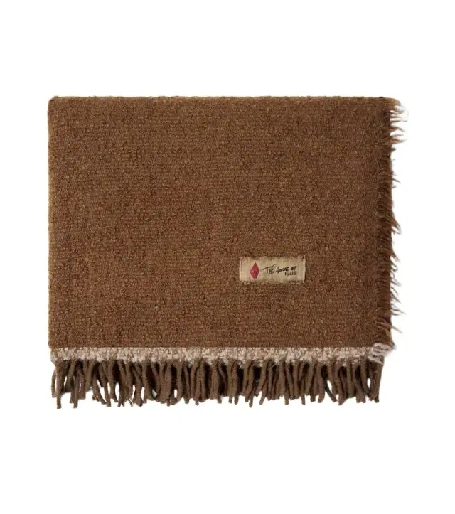 The House of Lyria Garison alpaca, wool, and cashmere throw