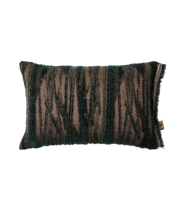 The House of Lyria Abibo mohair, cotton, and wool-blend cushion
