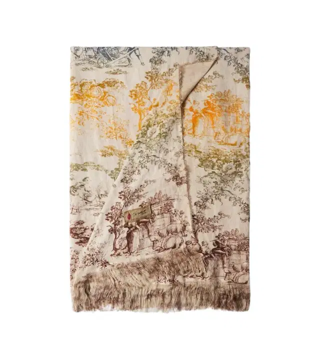 The House of Lyria Sollievo printed linen tablecloth