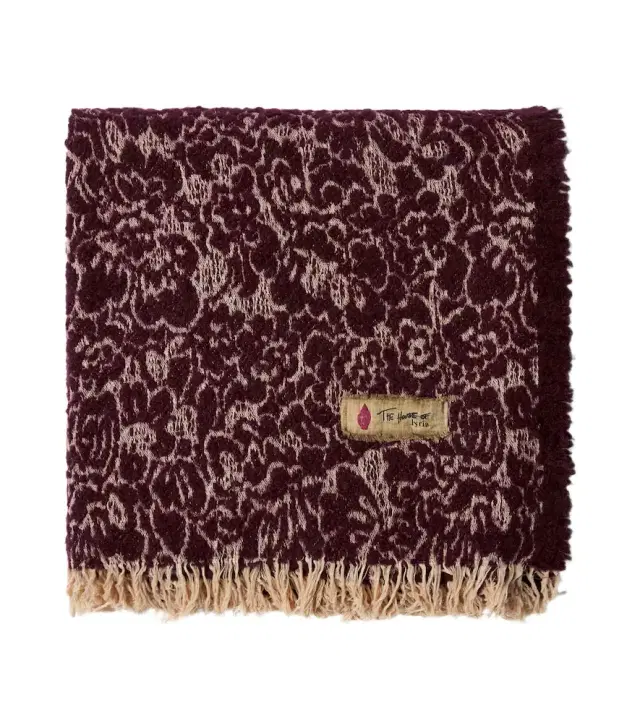 The House of Lyria Malghe wool and cotton-blend throw