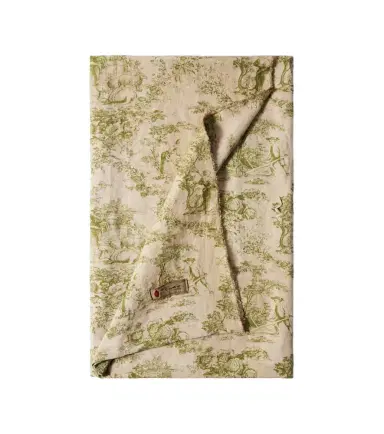The House of Lyria Glafira toile de jouy linen tablecloth | Thumbnail 1