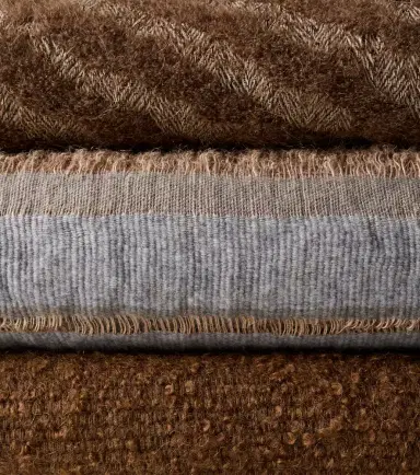 The House of Lyria Xoroi striped jute and wool-blend throw | Thumbnail 3
