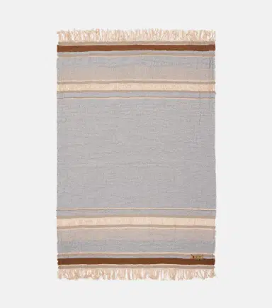 The House of Lyria Xoroi striped jute and wool-blend throw | Thumbnail 6