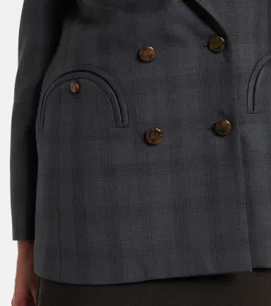 Blazé Milano Blazé Milano Everyday checked virgin wool blazer | Thumbnail 3 Blazé Milano Blazé Milano Everyday checked virgin wool blazer | Thumbnail 3
