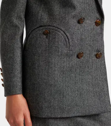 Blazé Milano Blazé Milano Everyday herringbone wool-blend blazer | Thumbnail 4 Blazé Milano Blazé Milano Everyday herringbone wool-blend blazer | Thumbnail 4