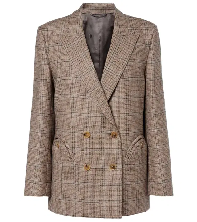 Blaze Milano Blazé Milano Everynight checked double-breasted wool blazer