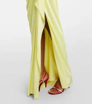Versace Medusa draped jersey gown | Thumbnail 4 Versace Medusa draped jersey gown | Thumbnail 4