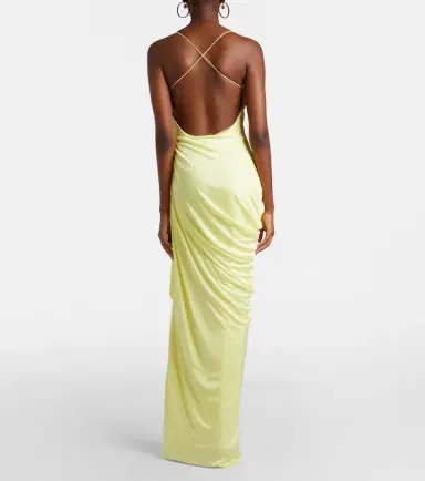 Versace Medusa draped jersey gown | Thumbnail 5 Versace Medusa draped jersey gown | Thumbnail 5
