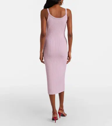 Versace Medusa ribbed-knit midi dress | Thumbnail 2 Versace Medusa ribbed-knit midi dress | Thumbnail 2