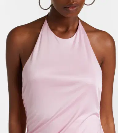 Versace Draped jersey minidress | Thumbnail 3