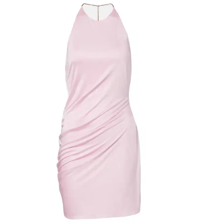 Versace Draped jersey minidress