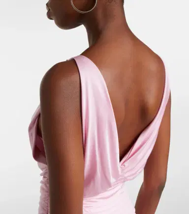 Versace Draped jersey gown | Thumbnail 3 Versace Draped jersey gown | Thumbnail 3