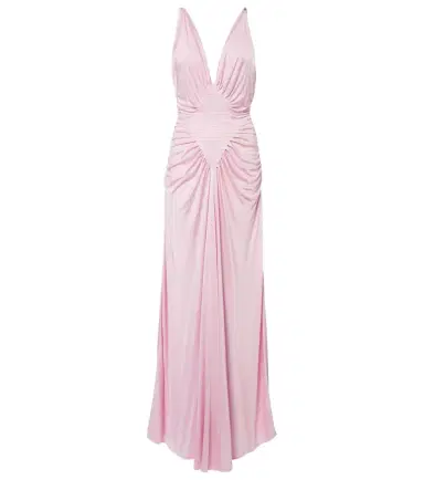 Versace Draped jersey gown | Thumbnail 1 Versace Draped jersey gown | Thumbnail 1