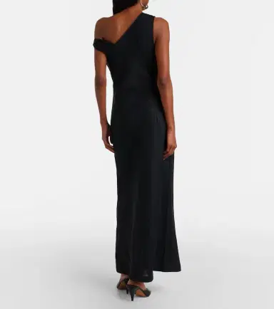Faithfull Sius asymmetric linen midi dress | Thumbnail 2