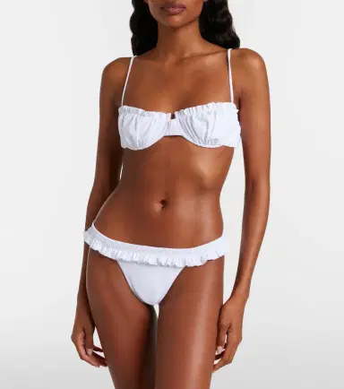 Faithfull Esterel ruffled bikini bottoms | Thumbnail 4