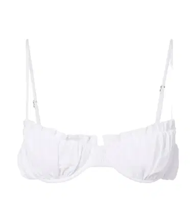 Faithfull Esterel ruched bikini top | Thumbnail 1