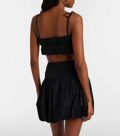 Faithfull Pelea ruched cotton crop top | Thumbnail 5