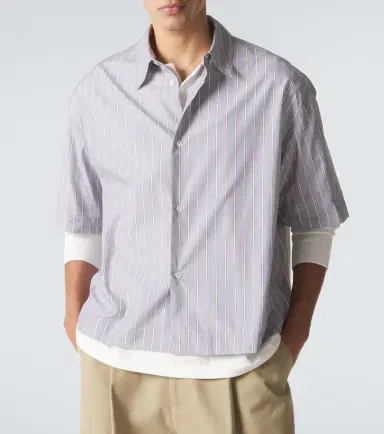 Studio Nicholson Sanko striped cotton shirt | Thumbnail 5 Studio Nicholson Sanko striped cotton shirt | Thumbnail 5