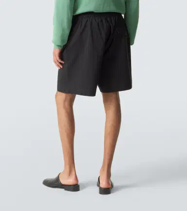Studio Nicholson Starboard striped cotton and wool shorts | Thumbnail 2 Studio Nicholson Starboard striped cotton and wool shorts | Thumbnail 2