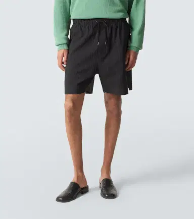 Studio Nicholson Starboard striped cotton and wool shorts | Thumbnail 5 Studio Nicholson Starboard striped cotton and wool shorts | Thumbnail 5
