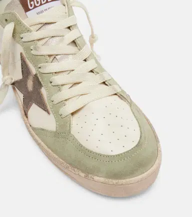 Golden Goose Ball Star suede-trimmed leather sneakers | Thumbnail 4 Golden Goose Ball Star suede-trimmed leather sneakers | Thumbnail 4