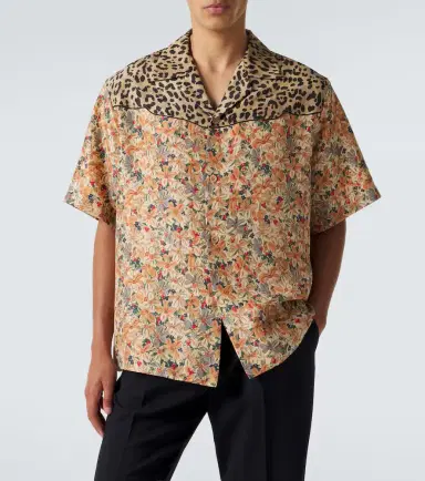 Valentino Printed silk bowling shirt | Thumbnail 5 Valentino Printed silk bowling shirt | Thumbnail 5