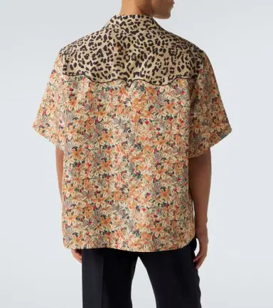 Valentino Printed silk bowling shirt | Thumbnail 6 Valentino Printed silk bowling shirt | Thumbnail 6