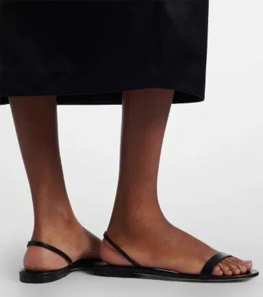 The Row Ella leather sandals | Thumbnail 6